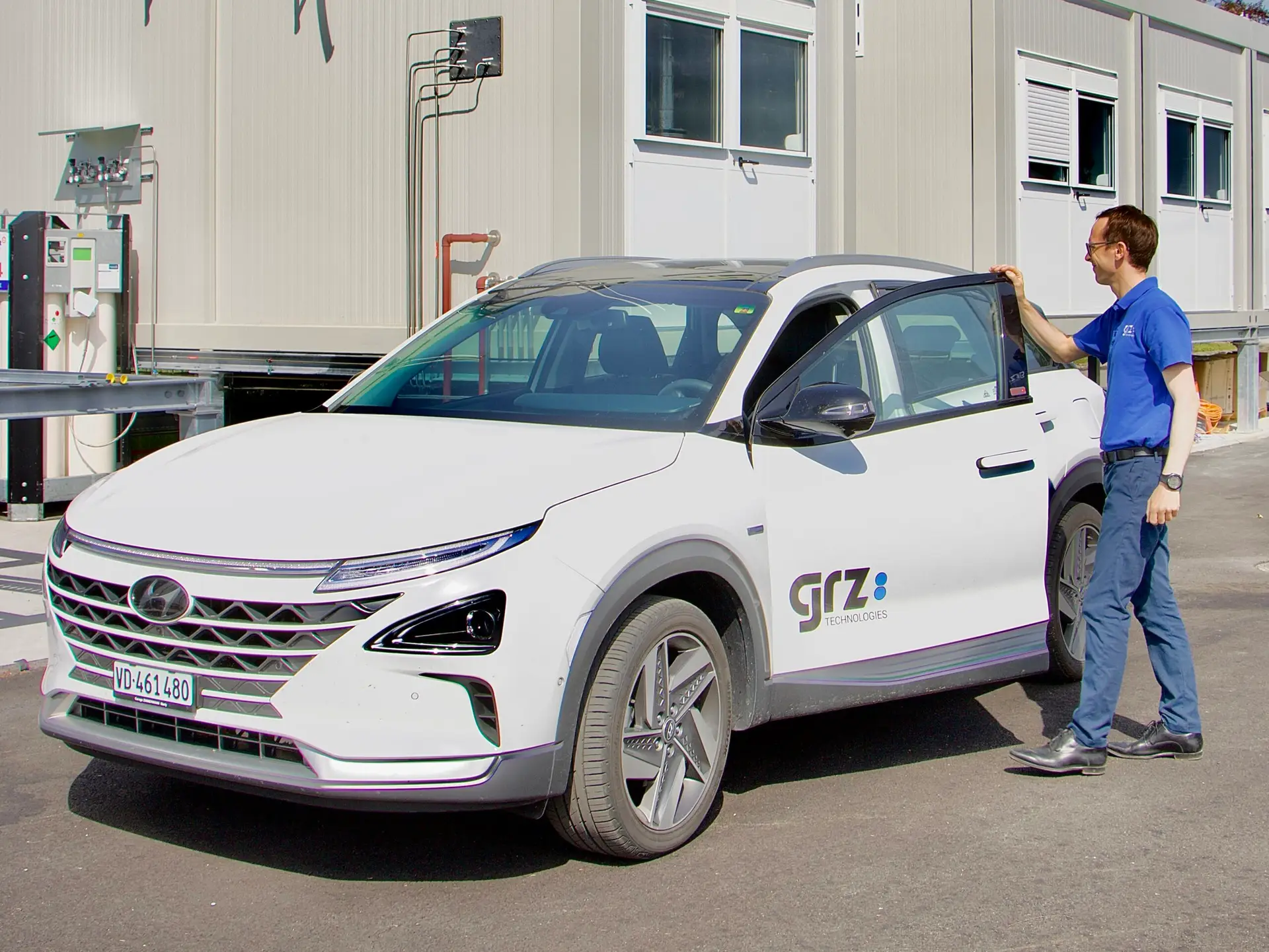 Hydrogen-powered Hyundai Nexo car